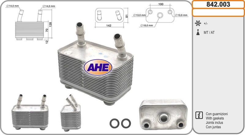 AHE Radiatore olio, Olio motore 842.003