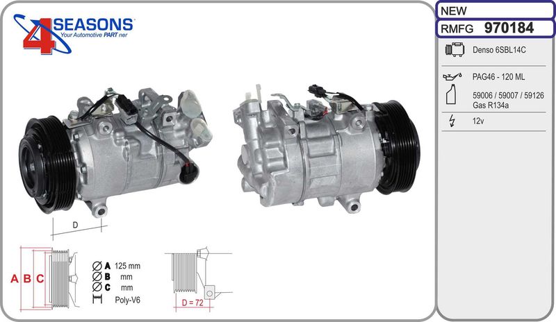 AHE Compressore, Climatizzatore 970184
