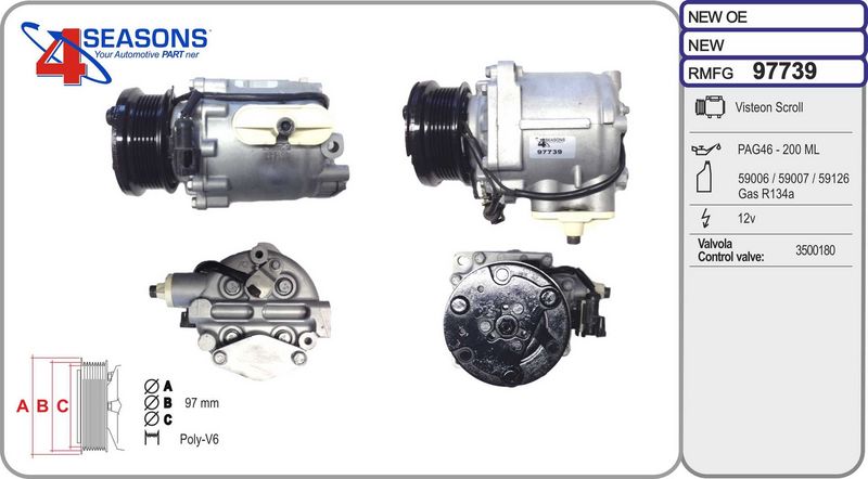 AHE Compressore, Climatizzatore 97739