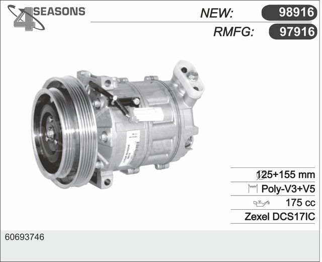 AHE Compressore, Climatizzatore 97916