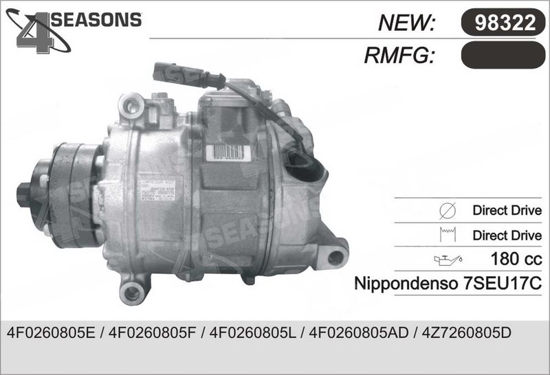 AHE Compressore, Climatizzatore 98322