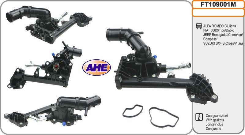 AHE Flangia d. refrigerante FT109001M