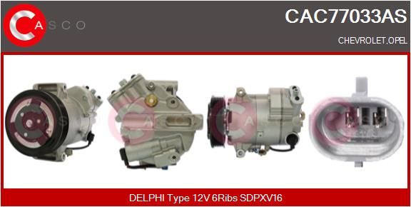 CASCO Compressore, Climatizzatore CAC77033AS