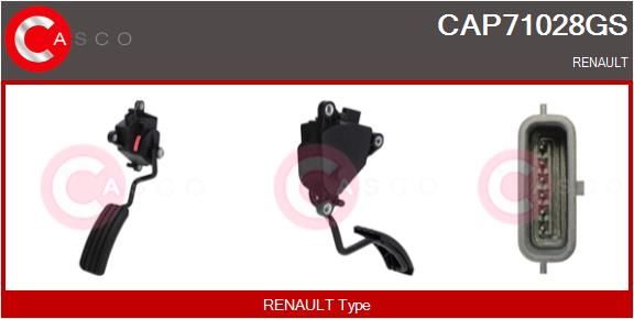 CASCO Kit pedale acceleratore CAP71028GS