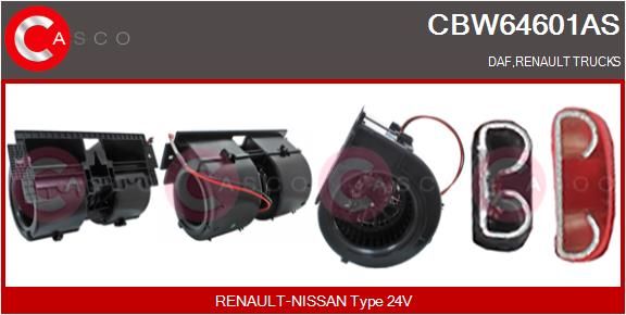 CASCO Ventilatore abitacolo CBW64601AS