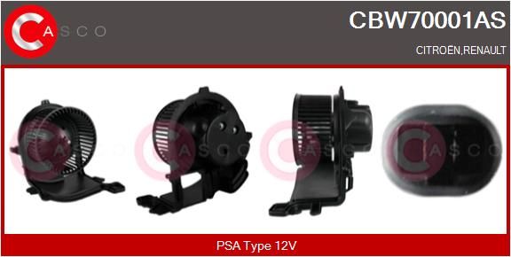 CASCO Ventilatore abitacolo CBW70001AS