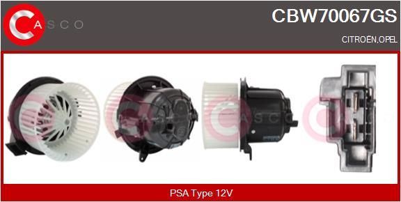 CASCO Ventilatore abitacolo CBW70067GS