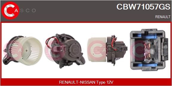 CASCO Ventilatore abitacolo CBW71057GS