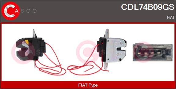 CASCO Serratura cofano post. CDL74B09GS