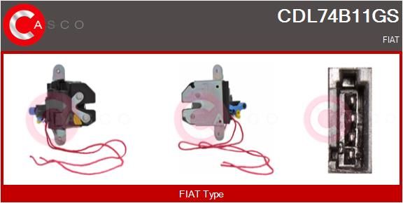 CASCO Serratura cofano post. CDL74B11GS