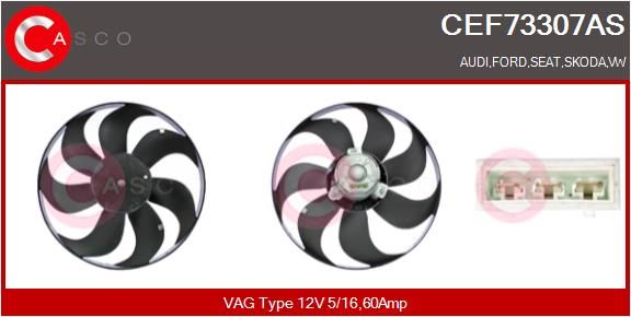 CASCO Ventola, Raffreddamento motore CEF73307AS