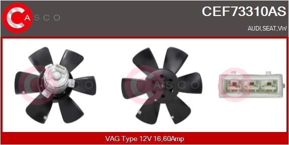 CASCO Ventola, Raffreddamento motore CEF73310AS