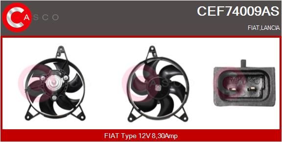 CASCO Elettromotore, Ventola radiatore CEF74009AS
