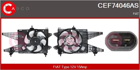 CASCO Elettromotore, Ventola radiatore CEF74046AS