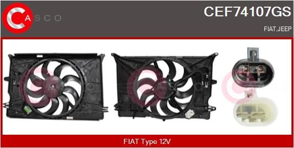 CASCO Elettromotore, Ventola radiatore CEF74107GS