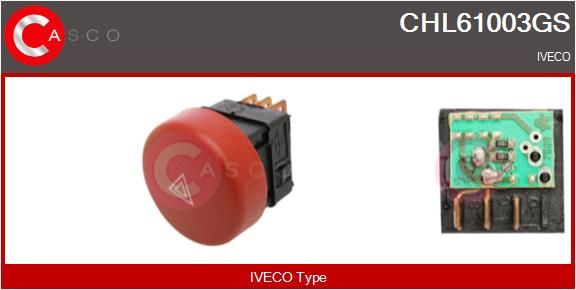CASCO Interruttore, Lampeggiatore d'emergenza CHL61003GS