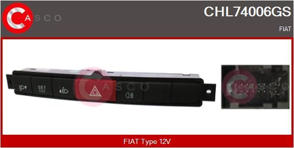 CASCO Interruttore, Lampeggiatore d'emergenza CHL74006GS