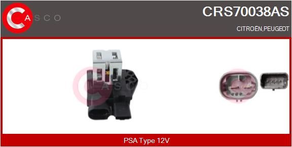 CASCO Resistenza anteriore, elettromotore (ventola radiatore) CRS70038AS