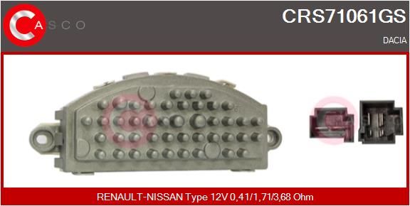 CASCO Resistenza, Ventilatore abitacolo CRS71061GS