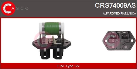 CASCO Resistenza anteriore, elettromotore (ventola radiatore) CRS74009AS