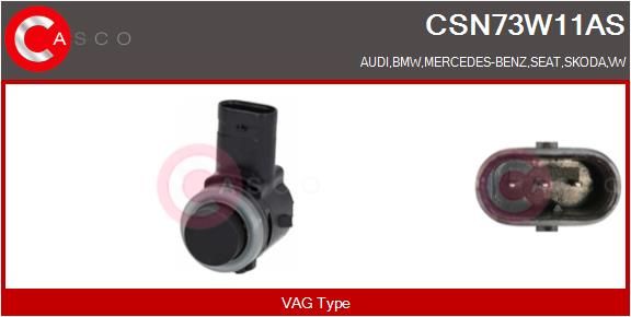 CASCO Sensore, Assistenza parcheggio CSN73W11AS