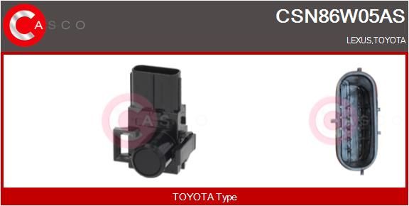 CASCO Sensore, Assistenza parcheggio CSN86W05AS