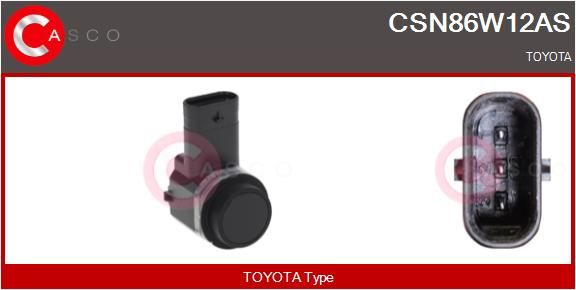 CASCO Sensore, Assistenza parcheggio CSN86W12AS