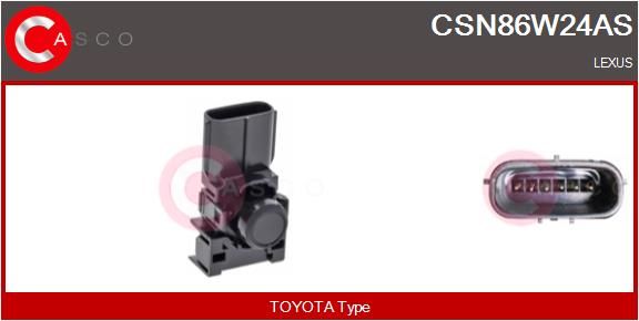 CASCO Sensore, Assistenza parcheggio CSN86W24AS
