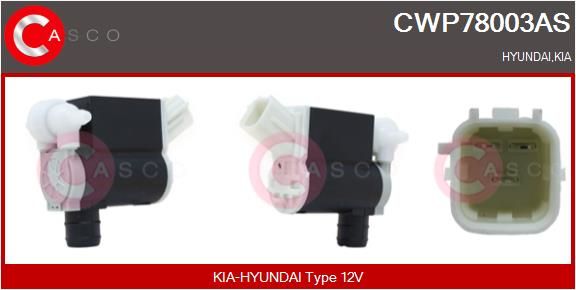 CASCO Pompa acqua lavaggio, Pulizia cristalli CWP78003AS