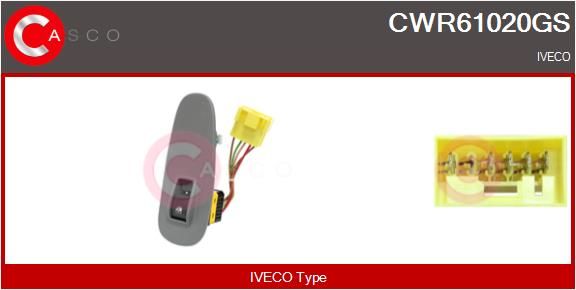 CASCO Interruttore, Alzacristallo CWR61020GS