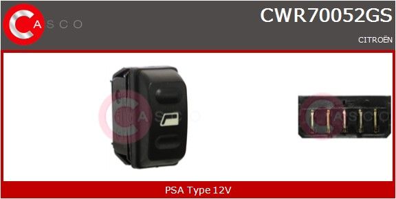 CASCO Interruttore, Alzacristallo CWR70052GS