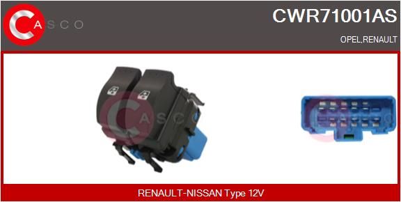 CASCO Interruttore, Alzacristallo CWR71001AS