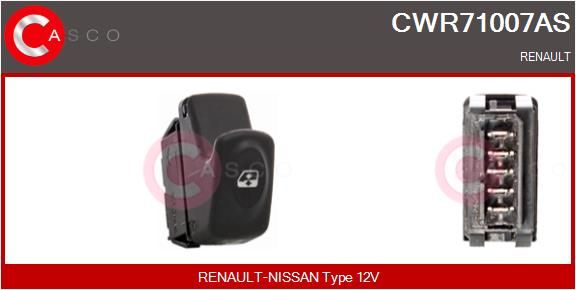 CASCO Interruttore, Alzacristallo CWR71007AS