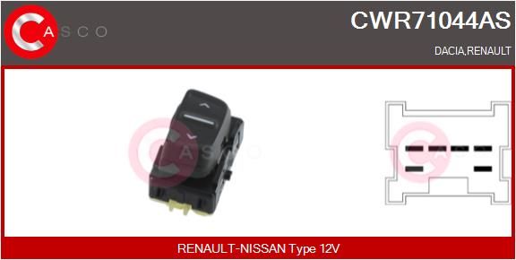 CASCO Interruttore, Alzacristallo CWR71044AS