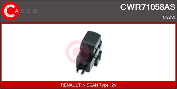 CASCO Interruttore, Alzacristallo CWR71058AS
