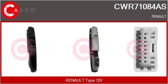 CASCO Interruttore, Alzacristallo CWR71084AS