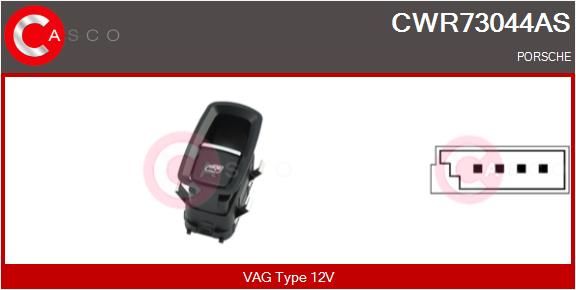 CASCO Interruttore, Alzacristallo CWR73044AS