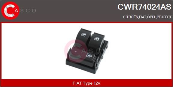 CASCO Interruttore, Alzacristallo CWR74024AS