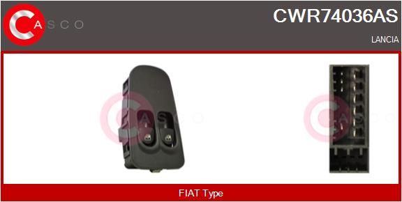 CASCO Interruttore, Alzacristallo CWR74036AS