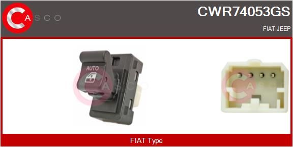 CASCO Interruttore, Alzacristallo CWR74053GS