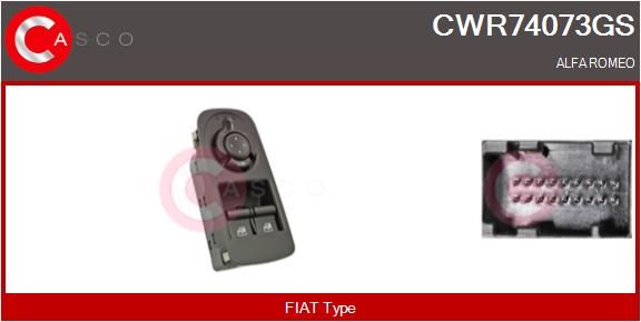 CASCO Interruttore, Alzacristallo CWR74073GS