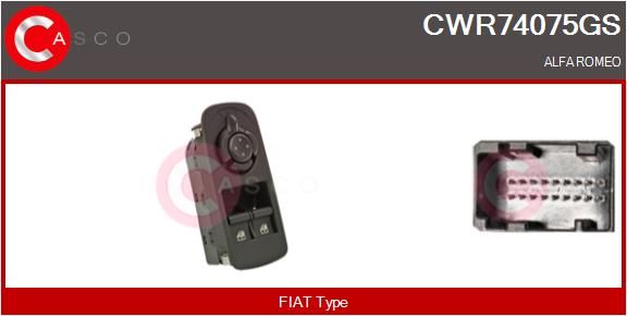 CASCO Interruttore, Alzacristallo CWR74075GS