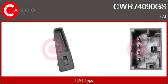 CASCO Interruttore, Alzacristallo CWR74090GS