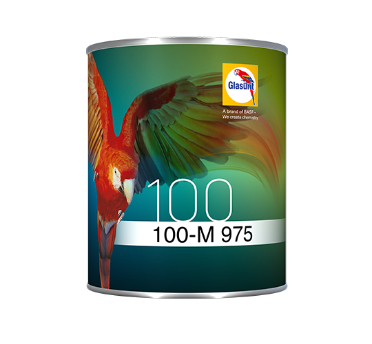 Glasurit 100-M 975 Tinta Base Metallizzata Silver Fine 1L