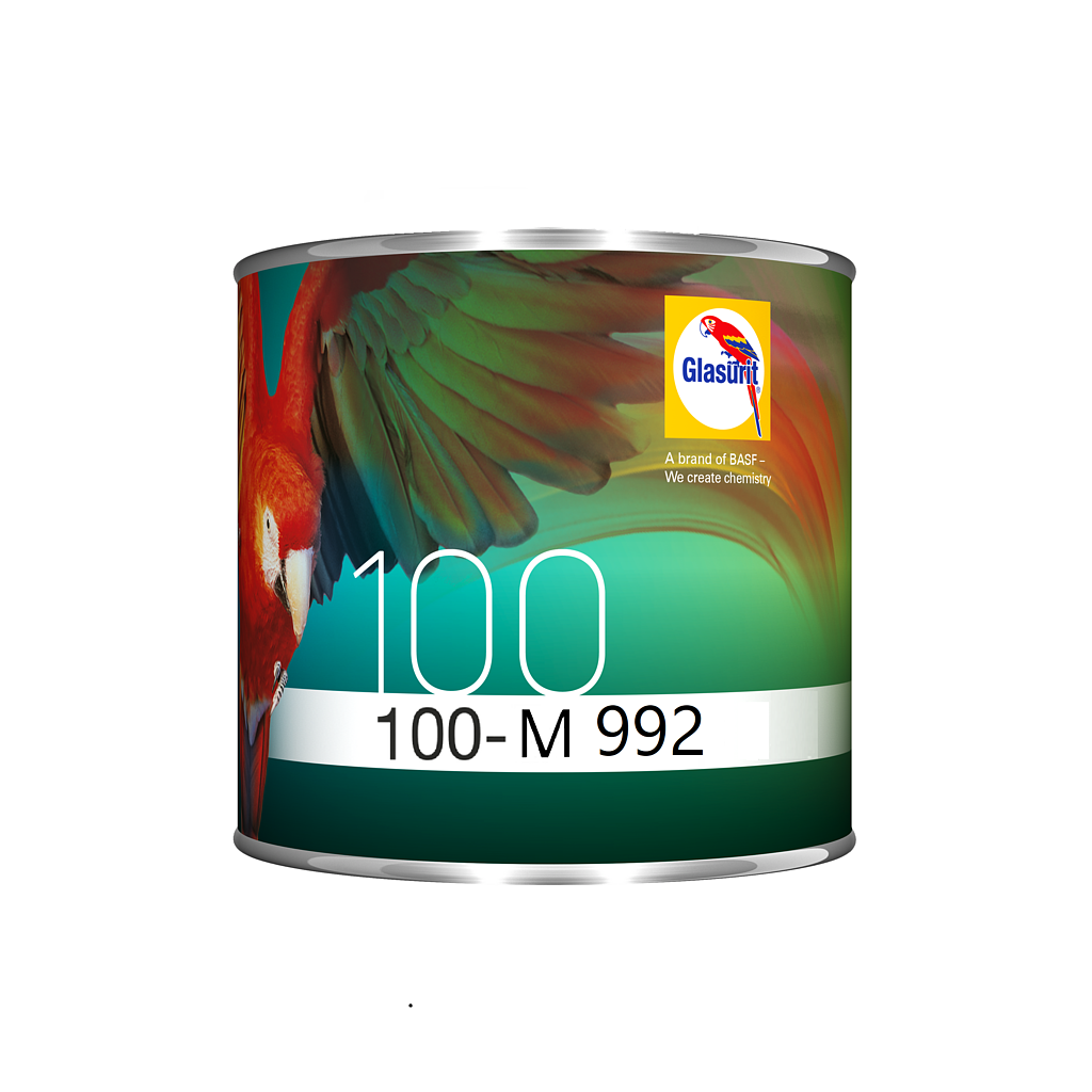 Glasurit 100-M 992 Tinta Base Metallizzata Brilliant Silver Extra Fine 1L