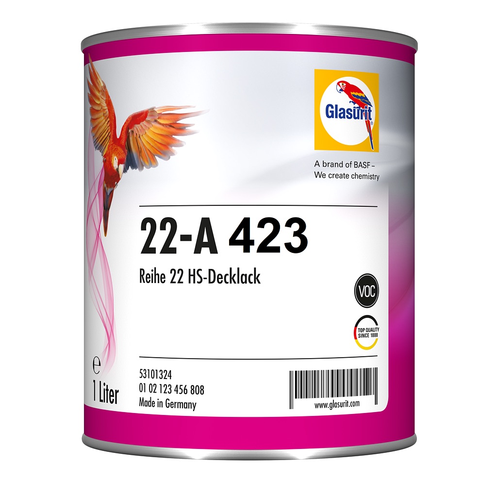 Glasurit 22-A 423 Smalto Bicomponente HS Lucido Diretto S22 Violetto 2 1L