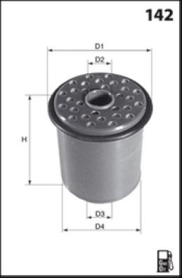 LUCAS Filtro carburante LFDE250