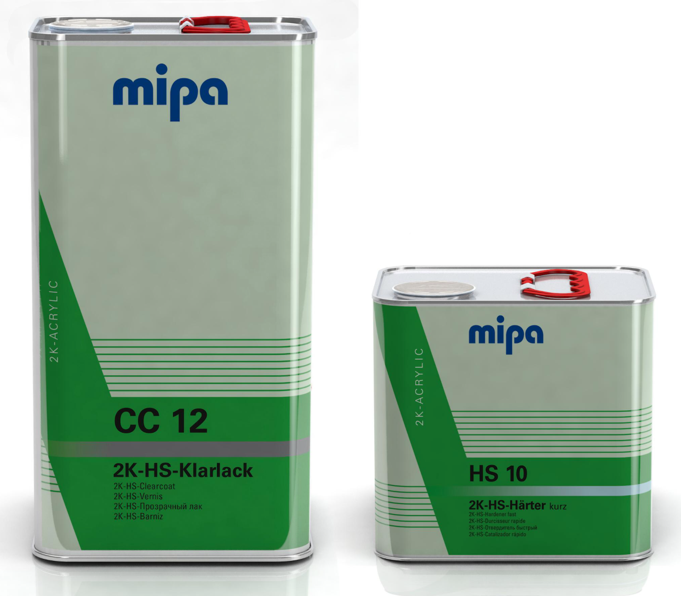 SET Mipa 2K-HS-Klarlack CC 12 5L+ Härter HS 10 rapido 2,5 L
