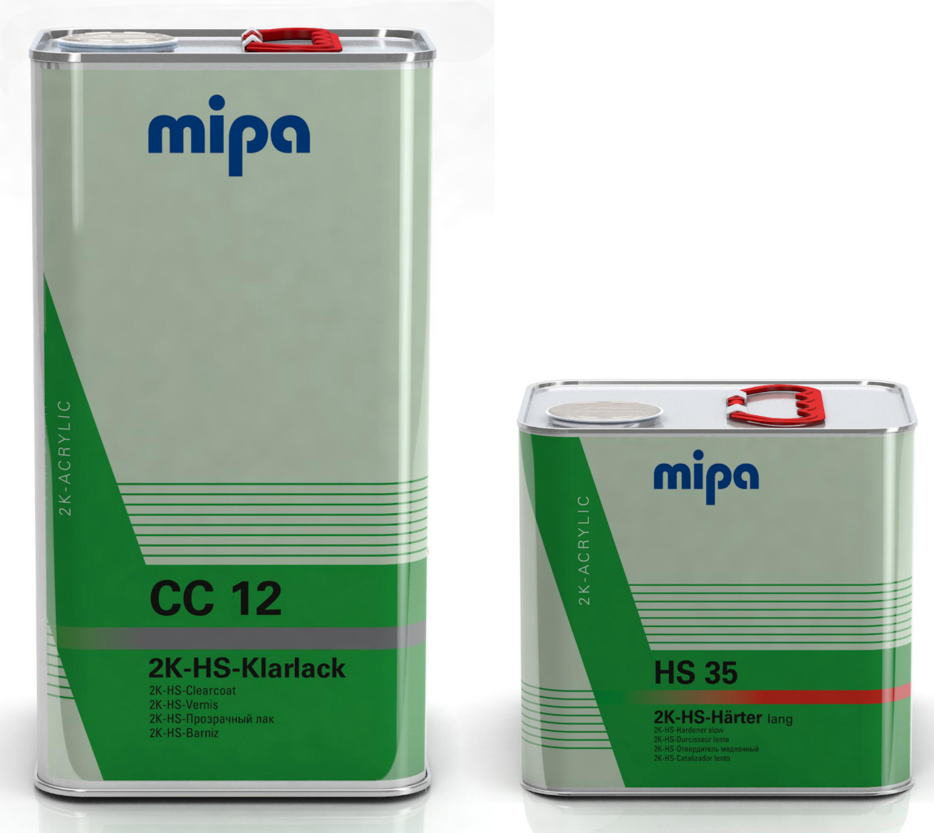 SET Mipa 2K-HS-Klarlack CC 12 5L+ Härter HS 35 lento 2,5 L