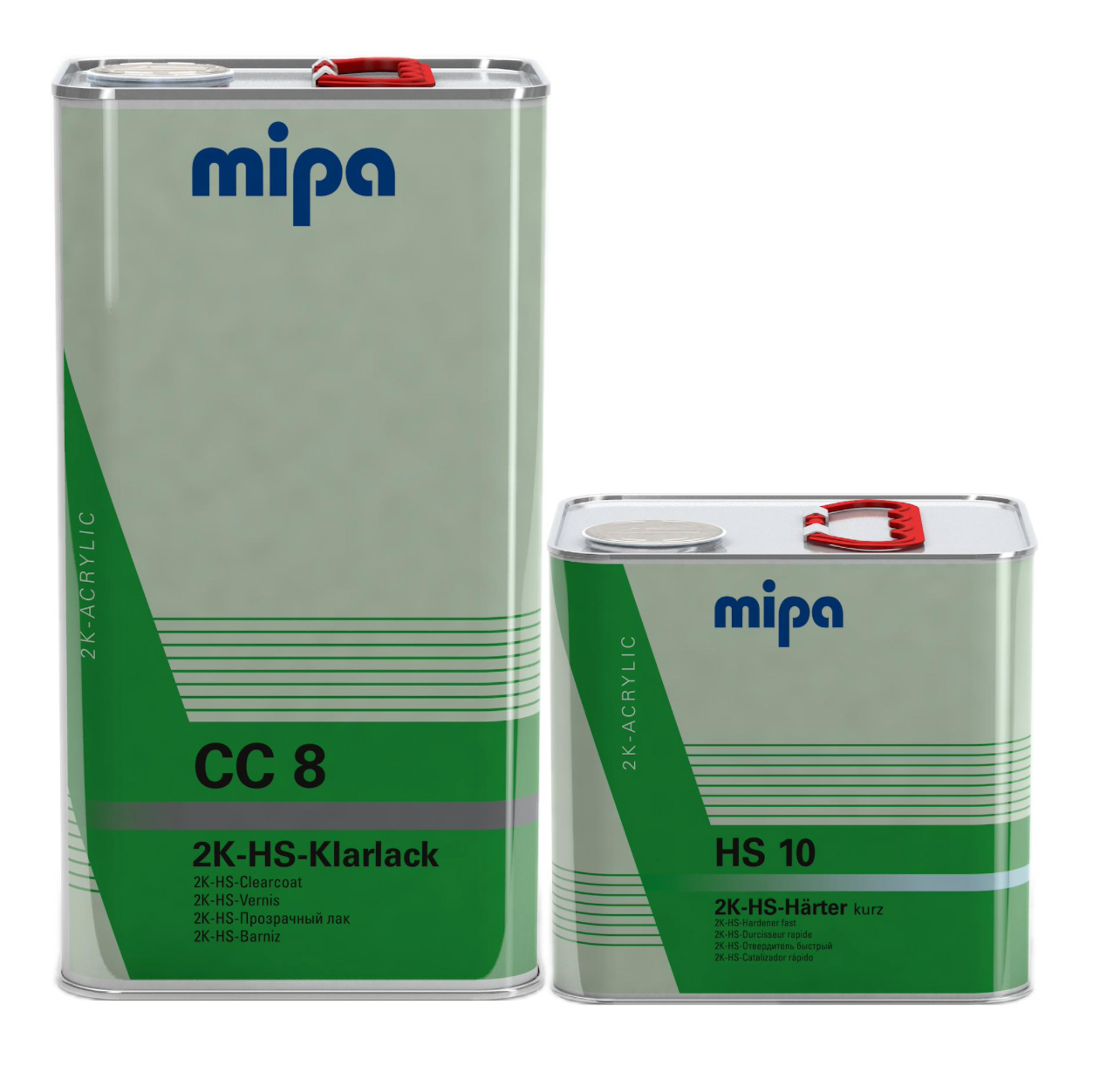 SET Mipa 2K HS Klarlack CC 8 5L + Härter HS 10 Rapido 2,5L
